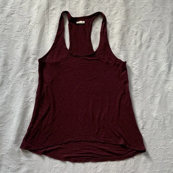 aerie Flowy Racerback Tank - Maroon - XS 💕 - Picture 3 of 9